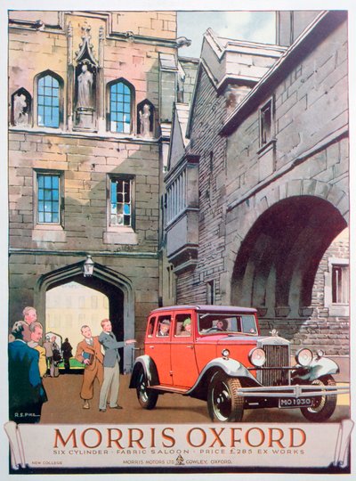 Annonce for Morris Oxford-bilen, 1930 af Unbekannt