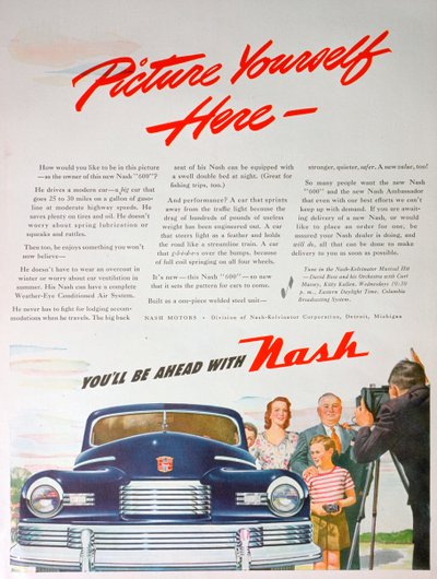 Annonce for Nash 600-bilen, 1946 af Unbekannt