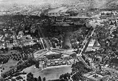 Luftfoto af Buckingham Palace, London, 1926-1927 af Unbekannt