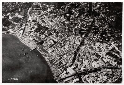 Luftfoto af Funchal, Madeira, fra en Zeppelin, 1928 1933 af Unbekannt