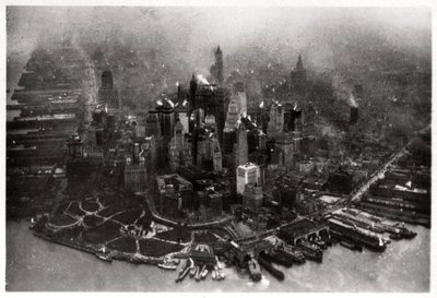 Luftfoto af Manhattan, New York City, USA, fra en Zeppelin, 1928 1933 af Unbekannt