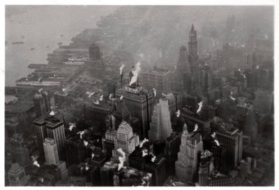 Luftfoto af Manhattan, New York City, USA, fra en Zeppelin, 1928 1933 af Unbekannt