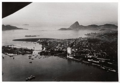Luftfoto af Rio de Janeiro, Brasilien, fra en Zeppelin, 1930 1933 af Unbekannt
