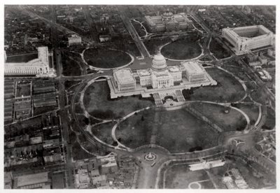Luftfoto af Capitol, Washington DC, USA, fra en Zeppelin, 1928 1933 af Unbekannt