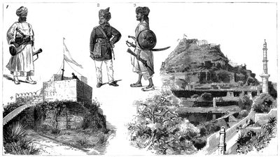 Afghanere og billeder af Hyderabad, Centralindien, 1888 af Unbekannt