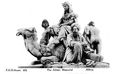 Afrika, Albert Memorial, London, 20. århundrede af Unbekannt