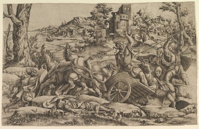 Agamemnon dræber Odios, ca. 1545. af Unbekannt