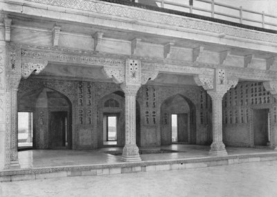 Agra. Et værelse i Jasmintårnet, c1910. af Unbekannt