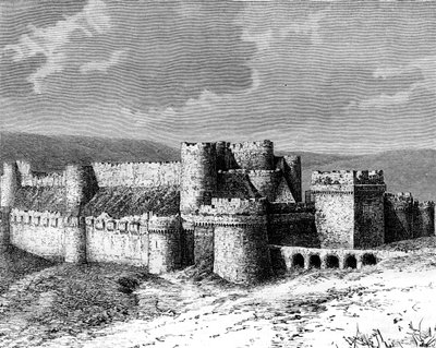 Al Karak slot, 1800-tallet af Unbekannt