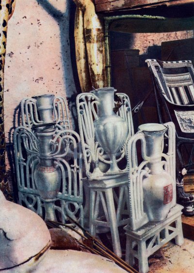 Alabastvaser, Tutankhamons grav, Egypten, 1933-1934 af Unbekannt