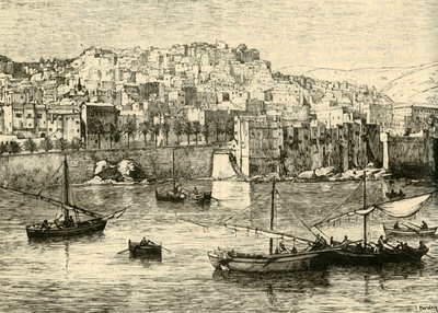 Algier, fra havet, 1890. af Unbekannt