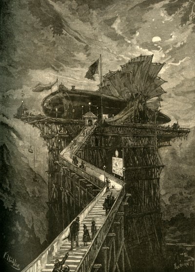 Alle ombord til månen!, 1881. af Unbekannt