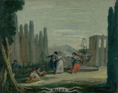 Allegori om maj måned af Unbekannt