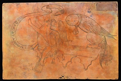 Allegori om kopulation [verso], fjerde kvartal 1400-tallet. af Unbekannt