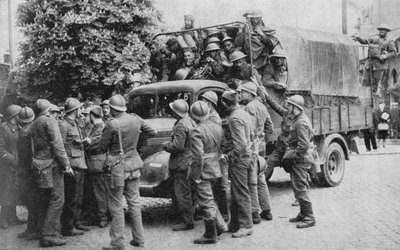 Allierede går til Belgiens hjælp, 1940, 1940 af Unbekannt