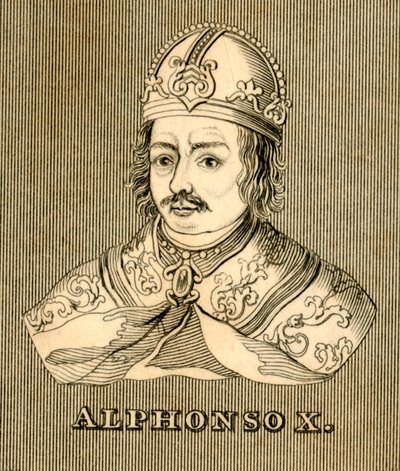 Alphonso X, 1221-1284, 1830. af Unbekannt