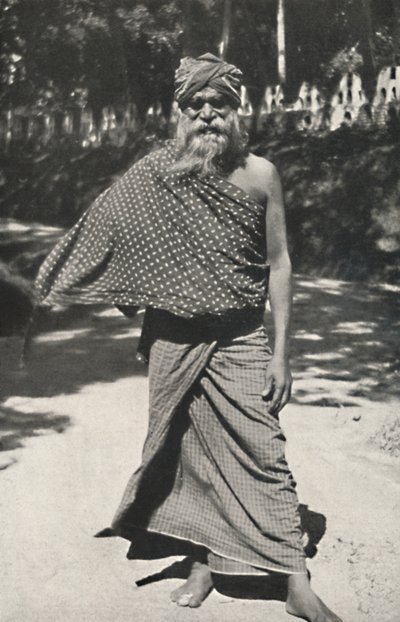 Gammel singalesisk arbejder fra Kandy, 1926 af Unbekannt