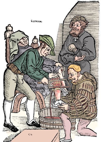 Amputation af et ben uden bedøvelse, 1593 af Unbekannt