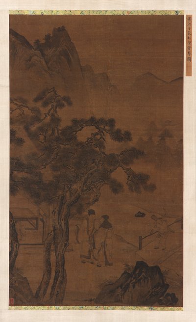 Et eftermiddagsbesøg nær Tall Pines, Ming-dynastiet, 1500-tallet. af Unbekannt