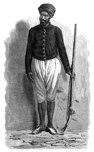 En arabisk soldat fra Tunis, c1890 af Unbekannt