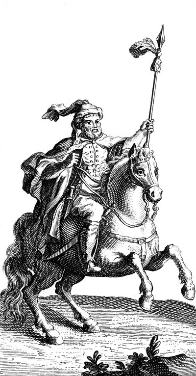 En arabisk rytter, 1800-tallet af Unbekannt