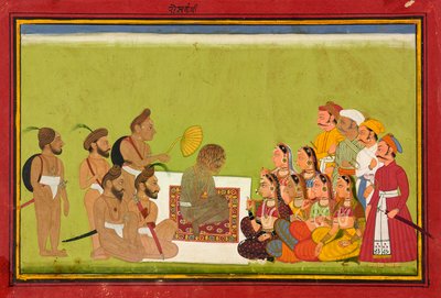 Et publikum med Rom Rishi, ca. 1700-1725. af Unbekannt
