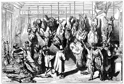 En engelsk slagter, Boulevard Haussmann, Paris, 1871 af Unbekannt