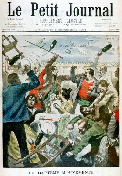 En begivenhedsrig dåb, 1901 af Unbekannt