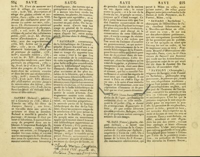En beretning om Claude Marin Saugrain, Antoine Saugrains onkel, 15. februar 1735 af Unbekannt