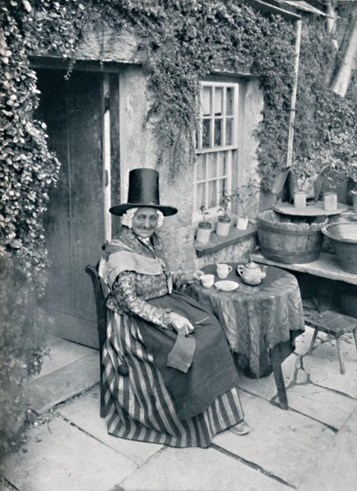 En gammel walisisk kvinde, 1912 af Unbekannt