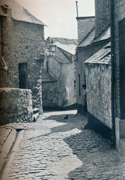 En gammel del af St Ives, Cornwall, planlagt som slumrydningsområde, 1935 af Unbekannt