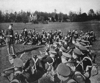 Et friluftsforedrag i Parks, Oxford, 1915 af Unbekannt