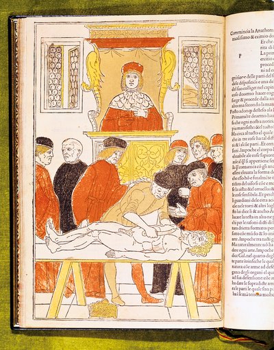 Anatomi forelæsning i Padua, Italien, 1483 af Unbekannt