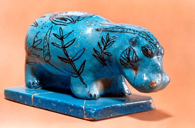 Oldægyptisk flodhestfigur, 1500-tallet f.Kr af Unbekannt