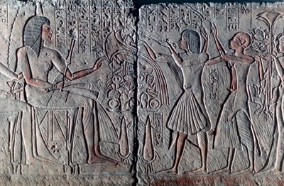 Altägyptisches Relief, um 1300 v. Chr. von Unbekannt