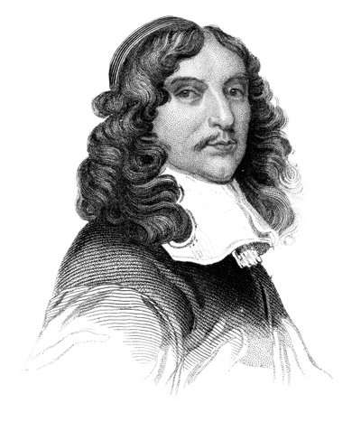 Andrew Marvell, engelsk metafysisk digter fra det 17. århundrede, c1850 af Unbekannt