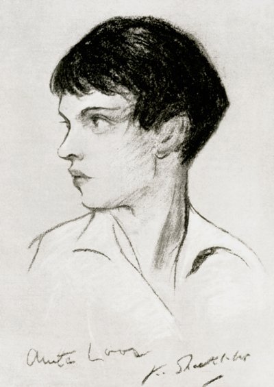 Anita Loos 1888-1981, amerikansk manuskriptforfatter, dramatiker og forfatter, begyndelsen af det 20. århundrede af Unbekannt