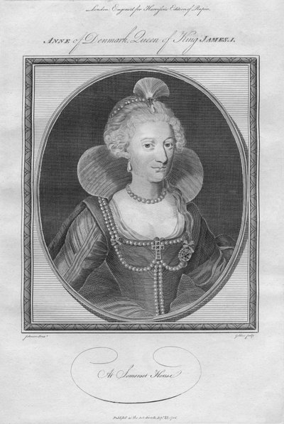 Anne af Danmark, dronning af kong James I, 1786. af Unbekannt