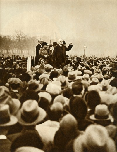 Anti-regeringsdemonstration, Hyde Park, London, 6. februar 1933, 1935.i af Unbekannt