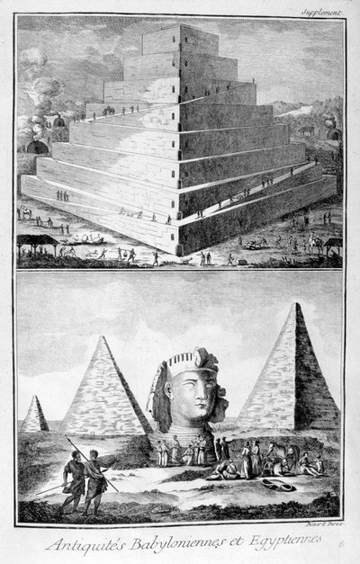 Antikviteter fra Babylonien og Egypten, 1751-1777 af Unbekannt