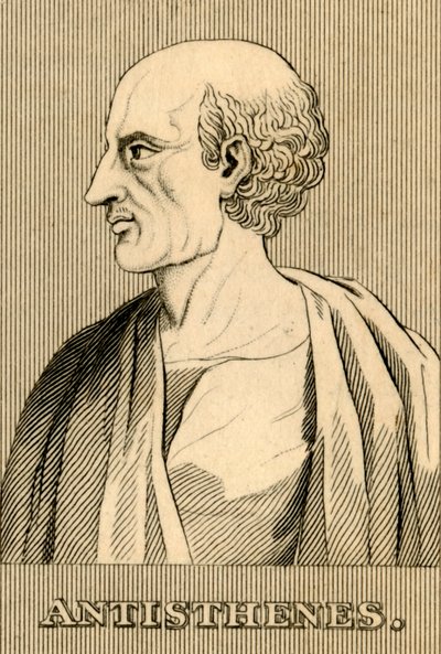 Antisthenes, c445-365 f.Kr., 1830. af Unbekannt