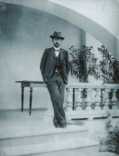 Anton Tjekhov i Jalta, 1899-1900 af Unbekannt