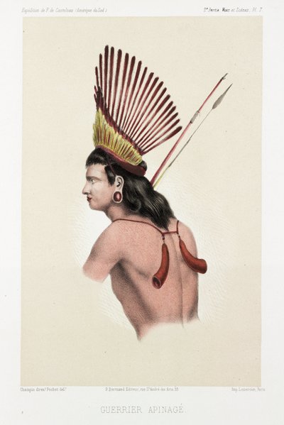 Apinage kriger, Brasilien, c 1843-1847 af Unbekannt