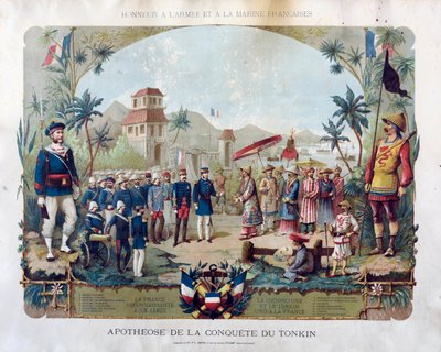 Apotheosis of the Conquest of Tonkin, ca 1885. af Unbekannt