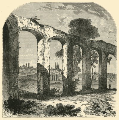 Akvædukt ved Poitiers, af Old Pictonernes Hovedstad, 1890. af Unbekannt