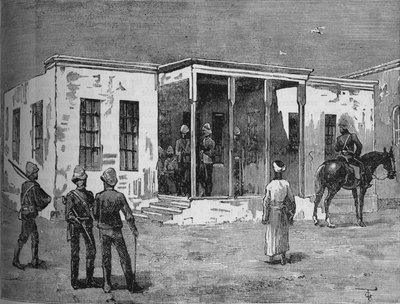 Arabis-fængslet i Abbassieh-kasernen, c1882 af Unbekannt