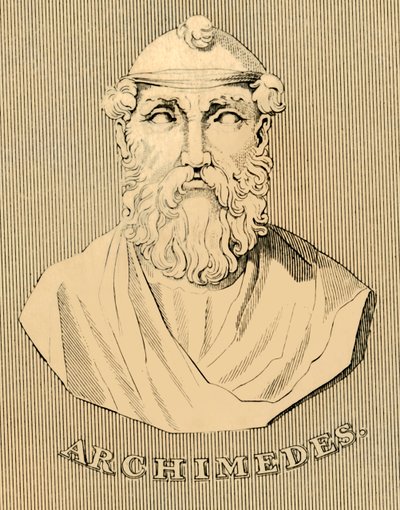 Arkimedes, c287-212 f.Kr., 1830. af Unbekannt