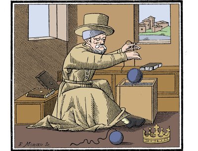 Archimedes c287-212 f.Kr., oldgræsk matematiker og opfinder, 1866 af Unbekannt