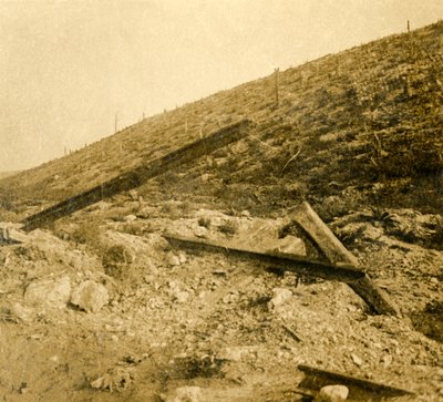 Område omkring fortet ved Douaumont, det nordlige Frankrig, c1914-c1918 af Unbekannt