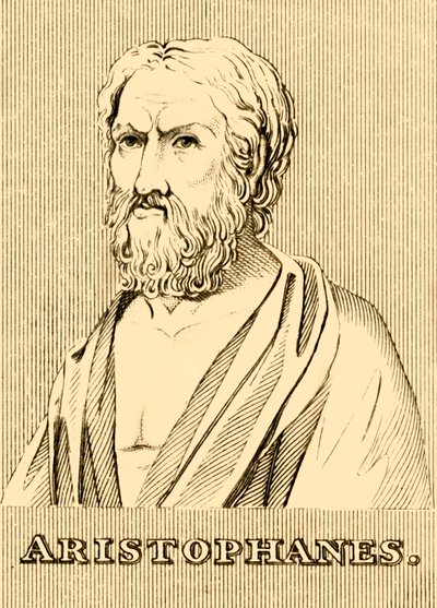 Aristofanes, c460-380 f.Kr., 1830. af Unbekannt